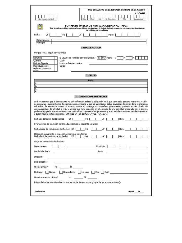 Formato Policia Judicial