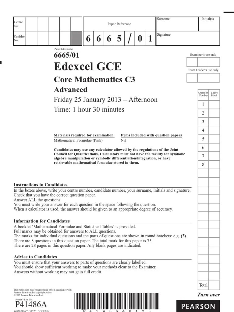 Edexcel IGCSE Maths B Past Papers (4MB0) StudyDex