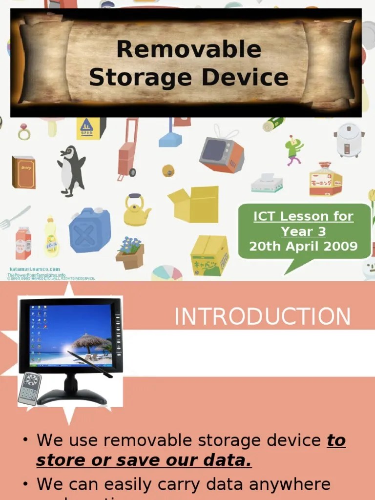 ICT LessonStorage Devices PDF Usb Flash Drive Disk Storage