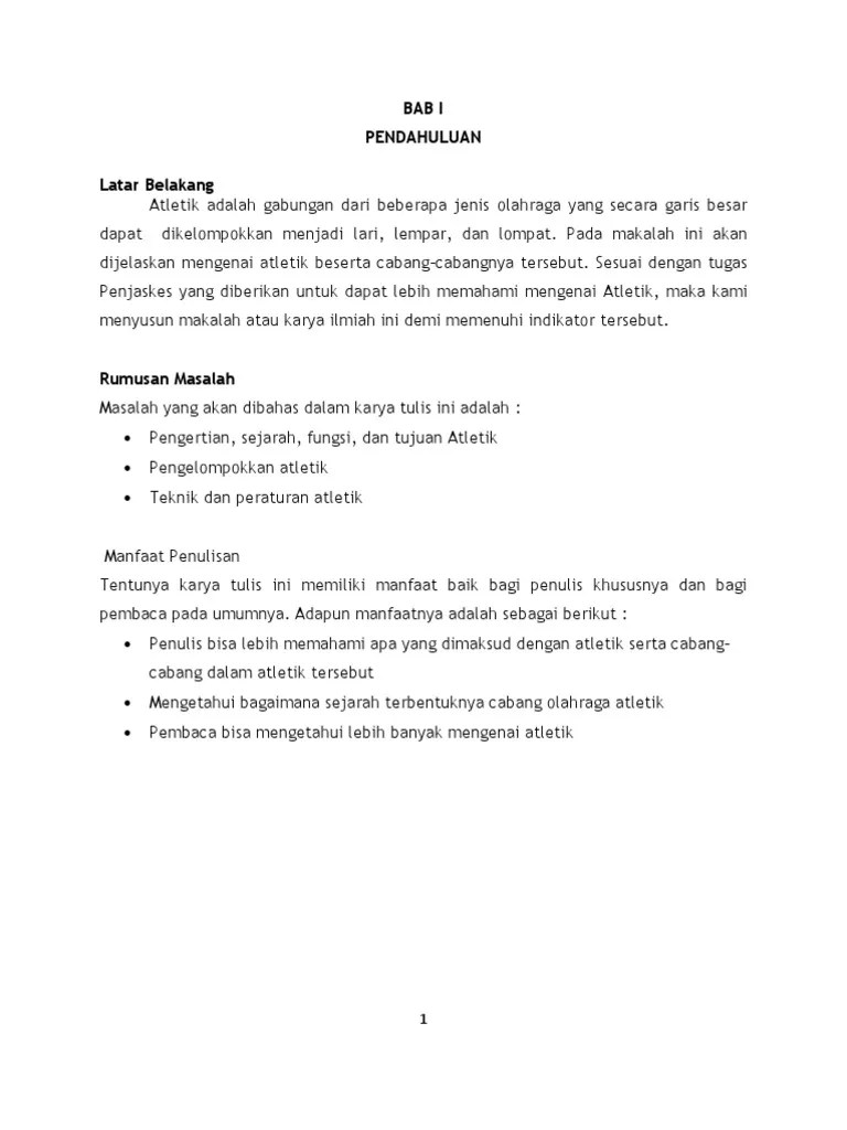 16 Makalah Atletik Beserta Gambar