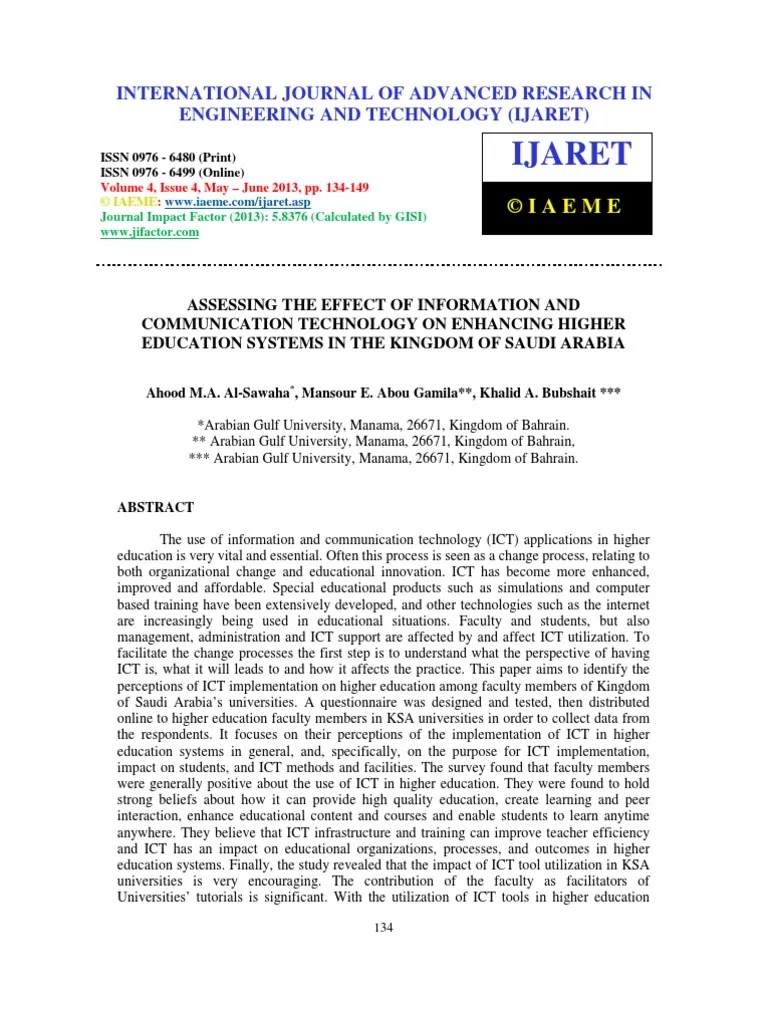 Ijaret International Journal Of Advanced Research In Engineering And