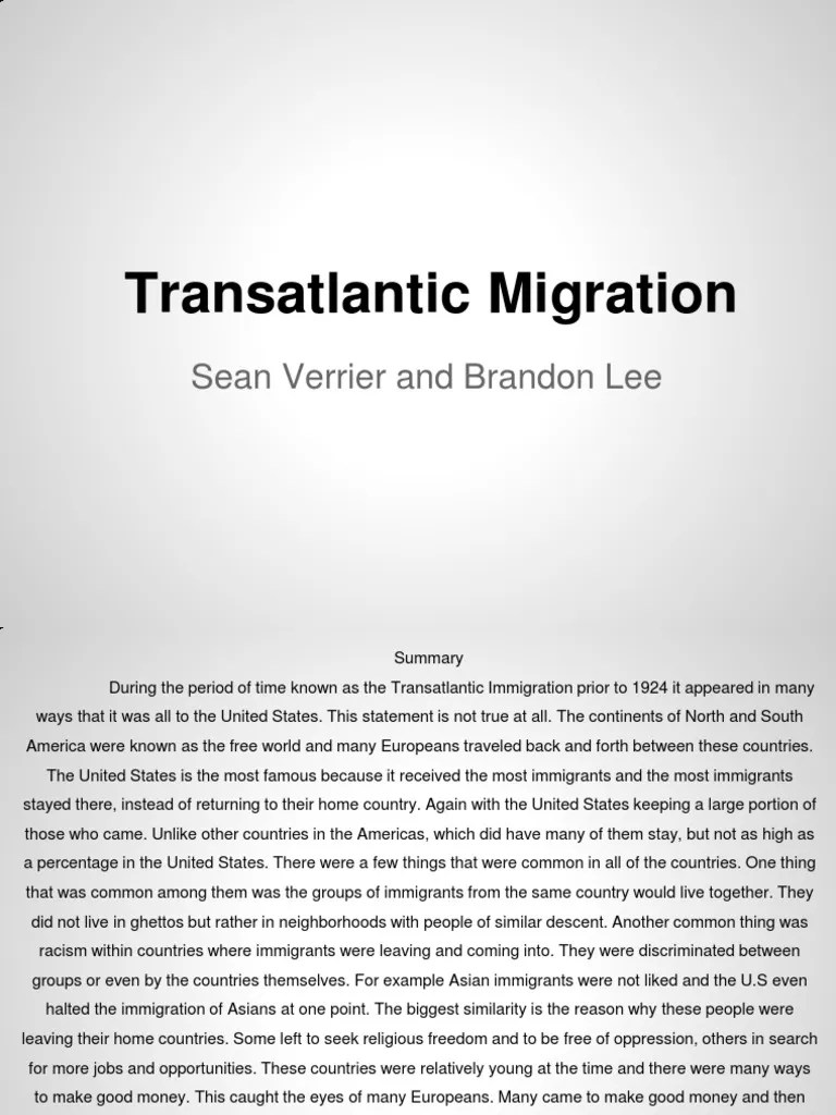 Photo Essay Presentation Immigration Racism Free 30day Trial