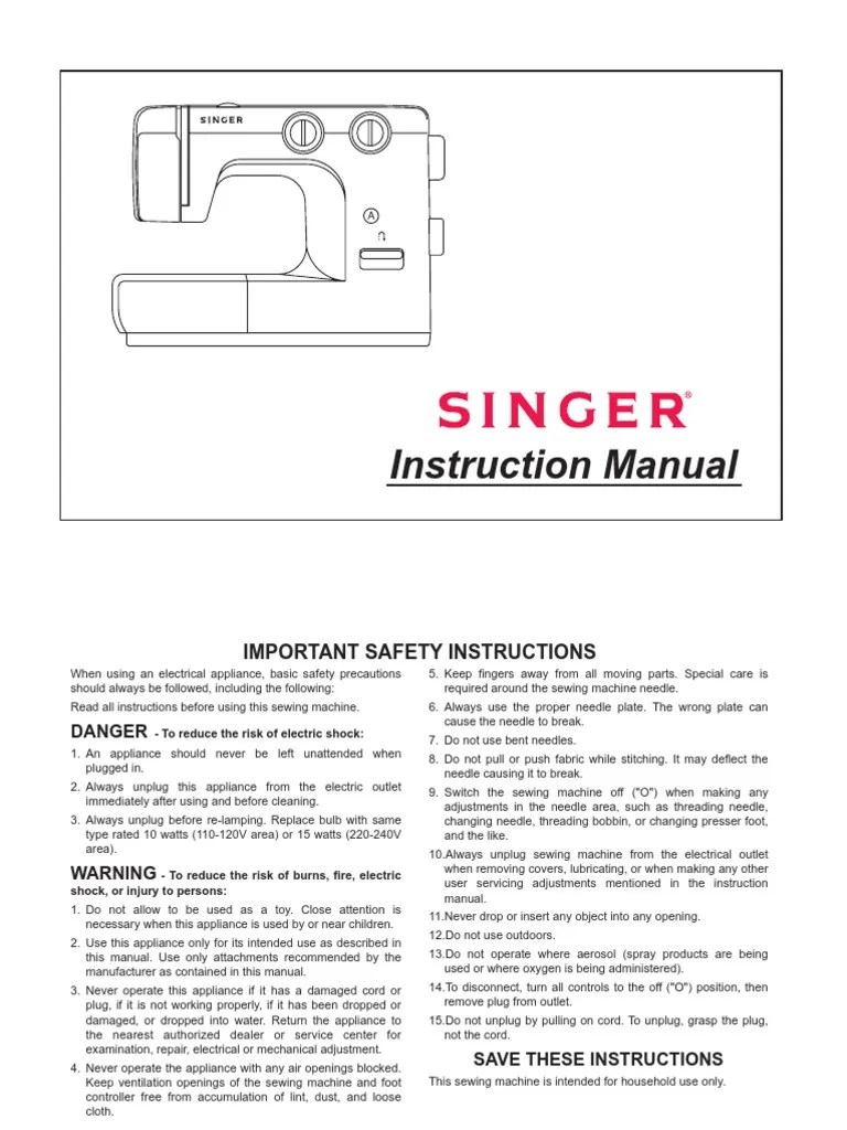 Singer Manual | Sewing Machine | Knitting