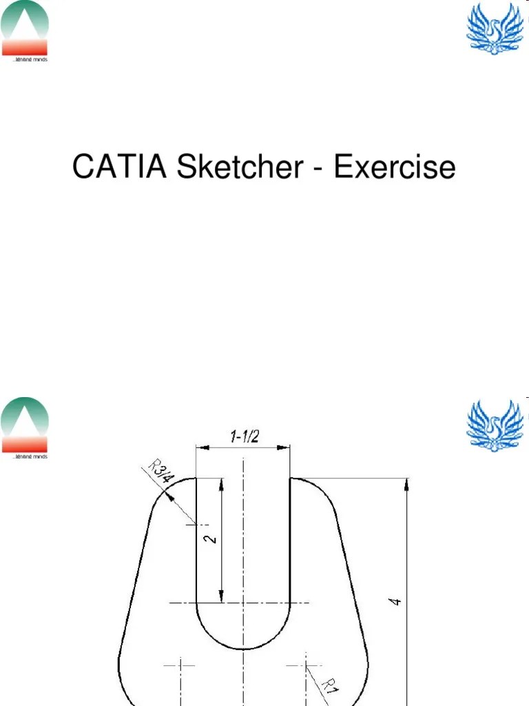 Catia Sketcher - Exercise | Pdf