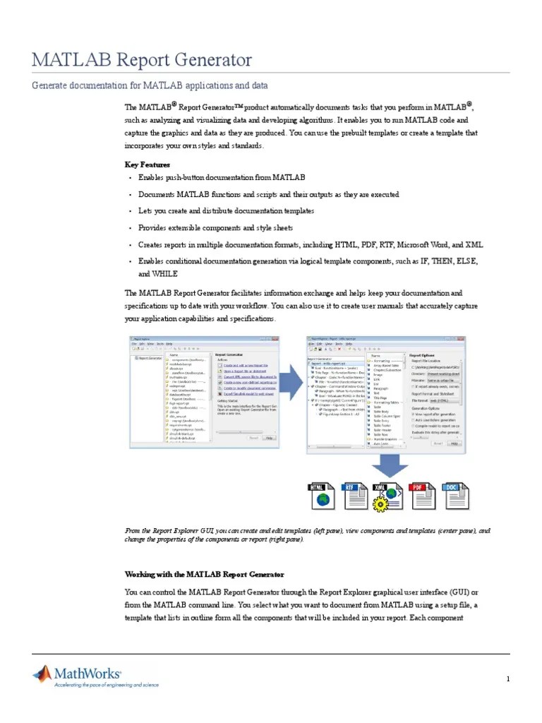 Matlab Report Generator Matlab Cascading Style Sheets