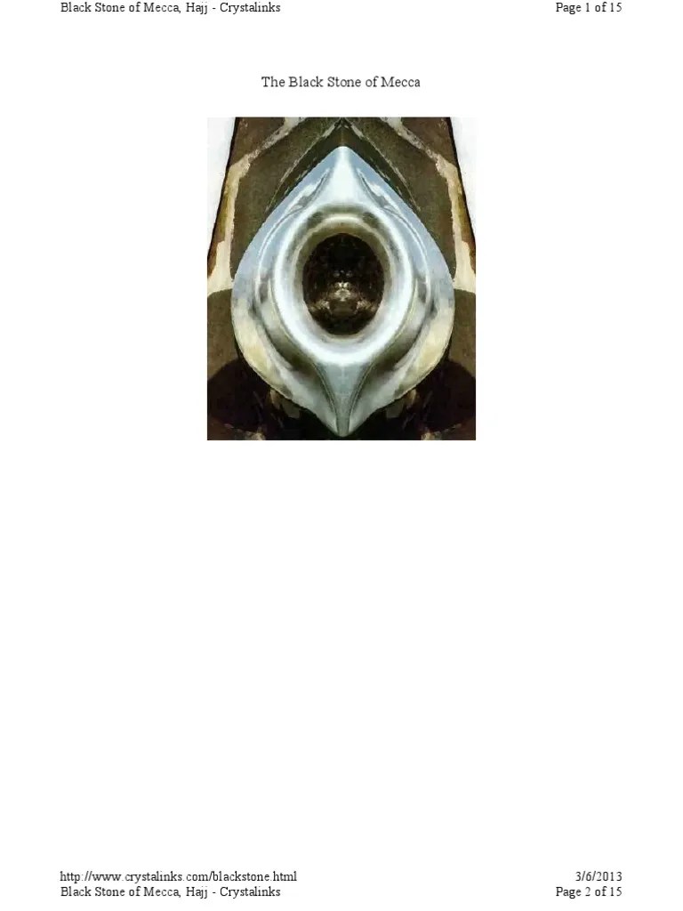The Black Stone of Mecca PDF Hajj Mecca