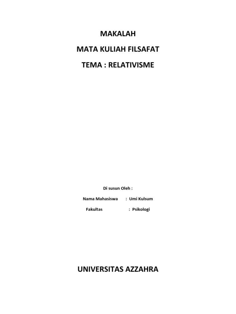 Relativisme Budaya | PDF