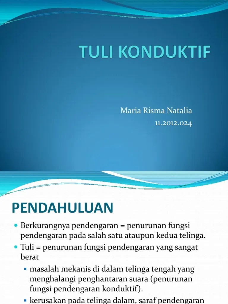 Tuli Konduktif | PDF