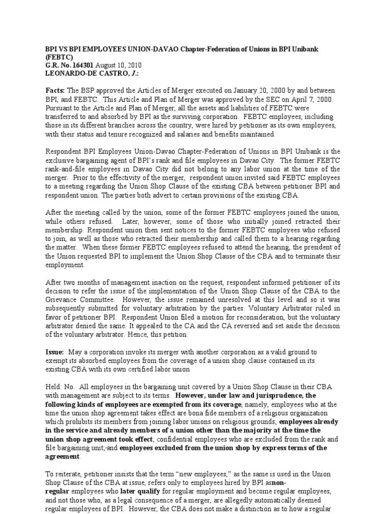 Court Rules That Employees Absorbed Through Corporate Merger Are