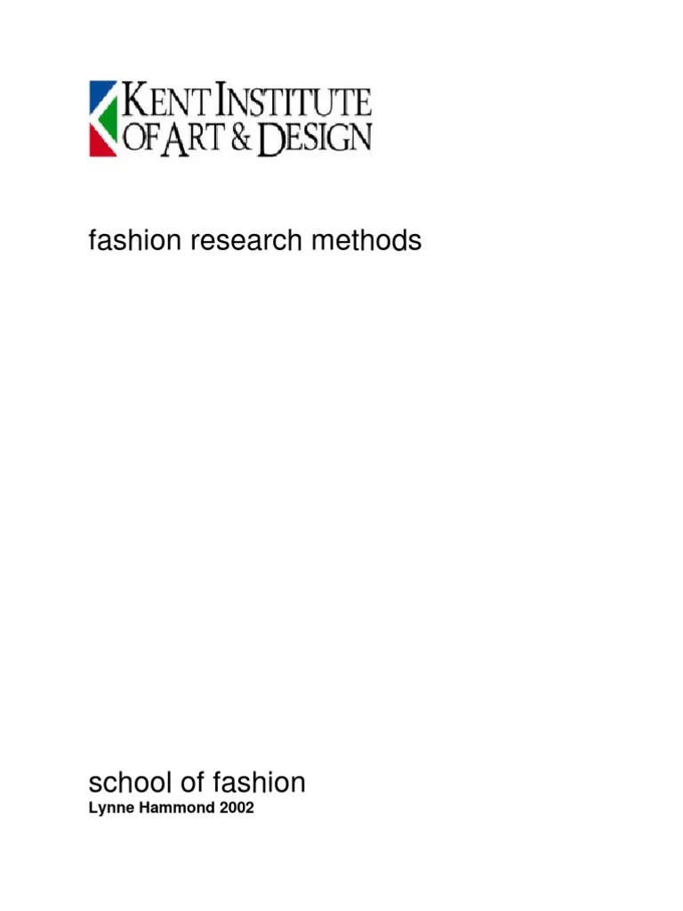 Fashion Forecasting PDF Fashion Forecasting