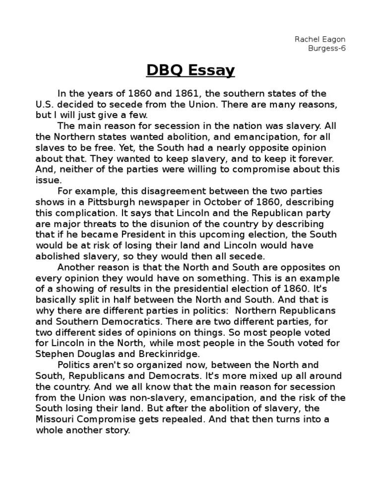 dbq essay