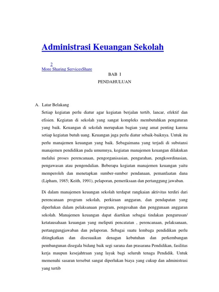 Administrasi Keuangan Sekolah | PDF