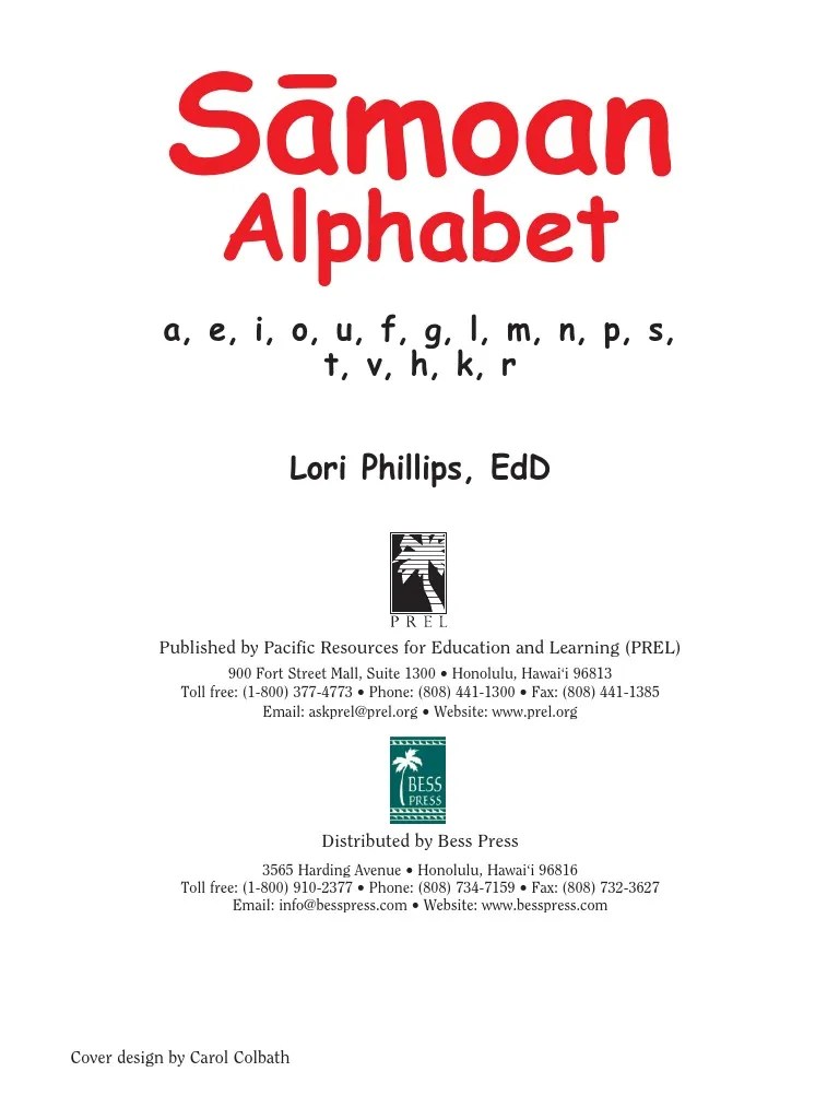 ''Samoan alphabet''.pdf Languages