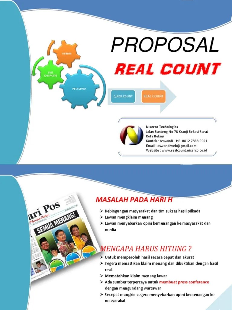 Proposal Real Count Pilkada