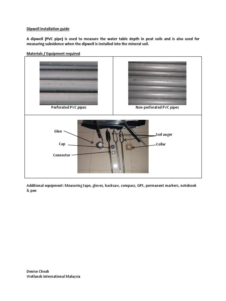 WI_How to Install a Dipwell and Measure Water Table Depth_FINAL Peat