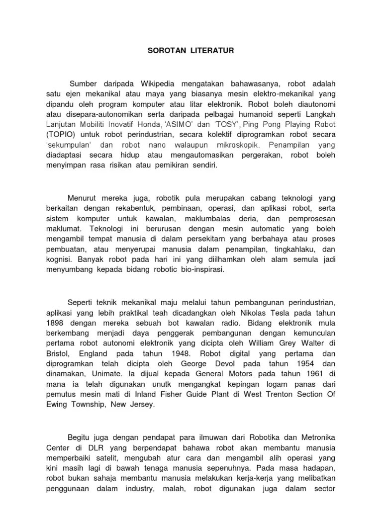 Contoh Sorotan Literatur Pdf