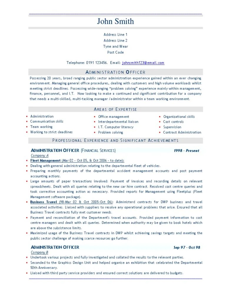 Ocs Resume Examples Online - Pia Shaw