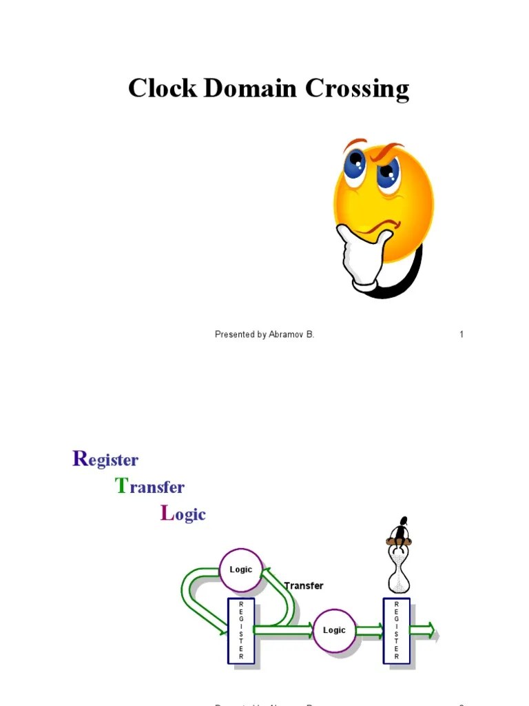 Clock Domain Crossing Techniques and Solutions PDF Electrical