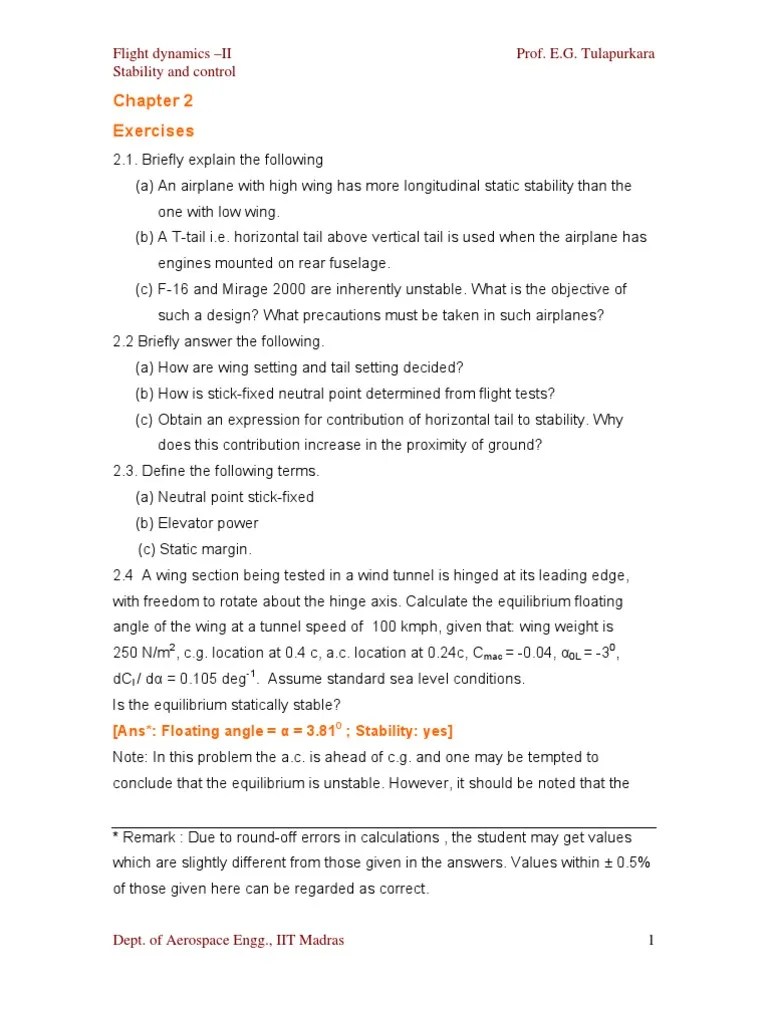 015 Chapter 2 Exercises PDF Motion (Physics) Fluid Dynamics