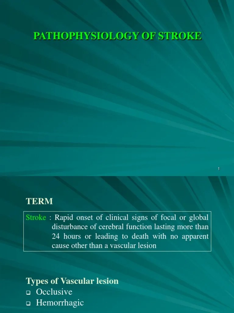 1 Patofisiologi Stroke Stroke Ischemia Free 30day Trial Scribd