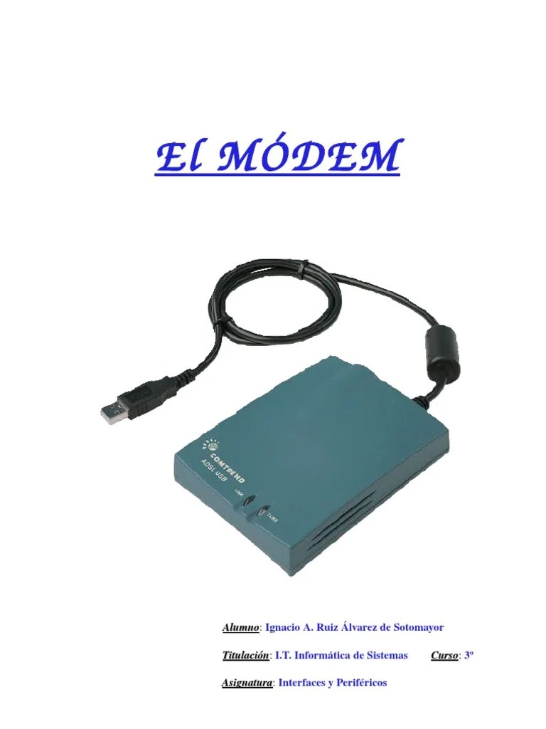 El Modem PDF Módem Terminal de computadora