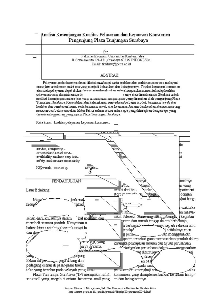 87433345 Jurnal Kualitas Pelayanan Kepuasan Konsumen Abstrak