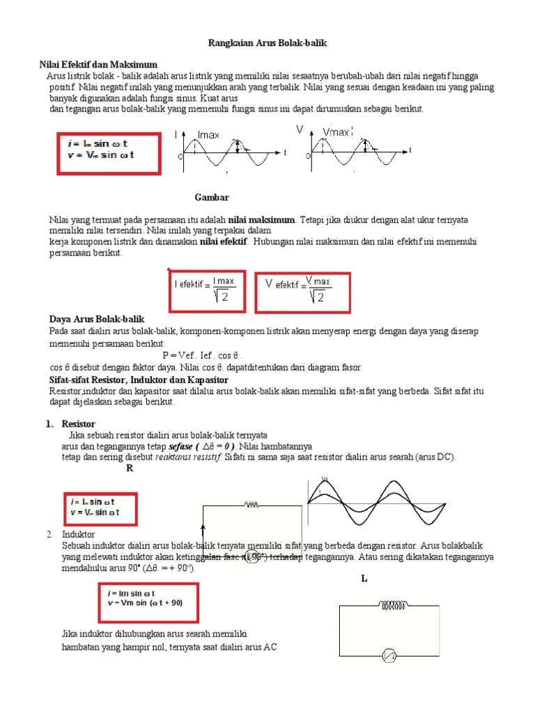 Rangkaian Arus Bolak Balik Baru | PDF