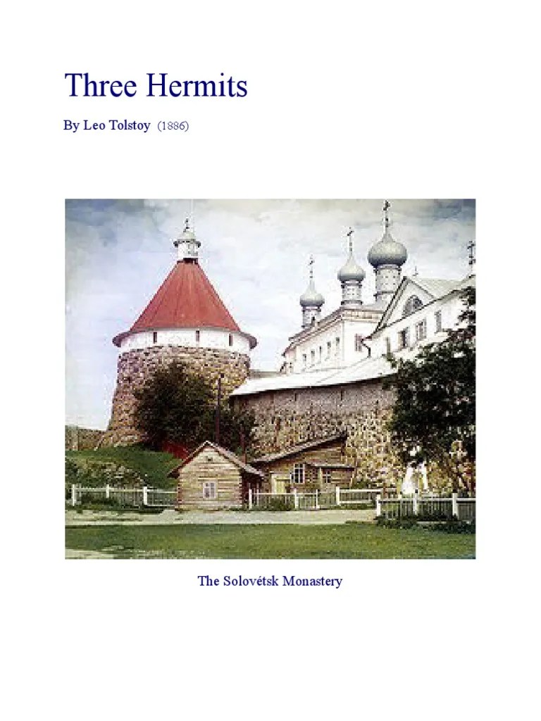Three Hermits, by Leo Tolstoy PDF Lord's Prayer Prayer