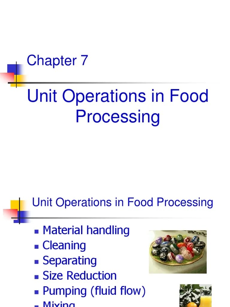 07 Unit Operations in Food Processing PDF Heat Exchanger Food