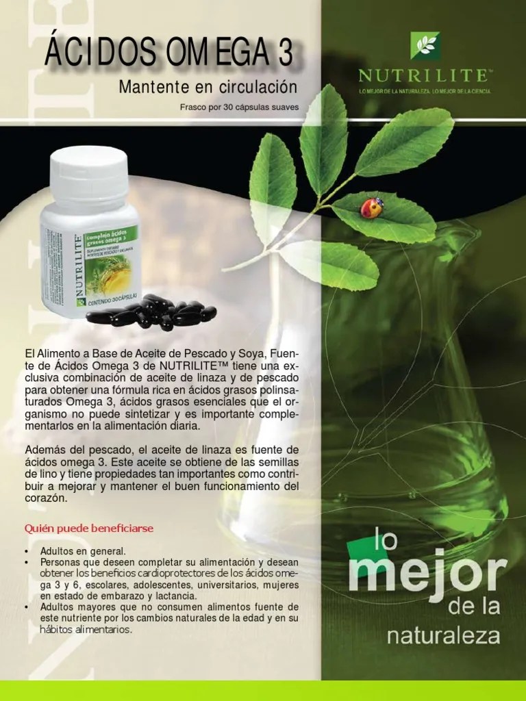 Nutrilite Omega 3 Ácido Graso Omega 3 Petróleo