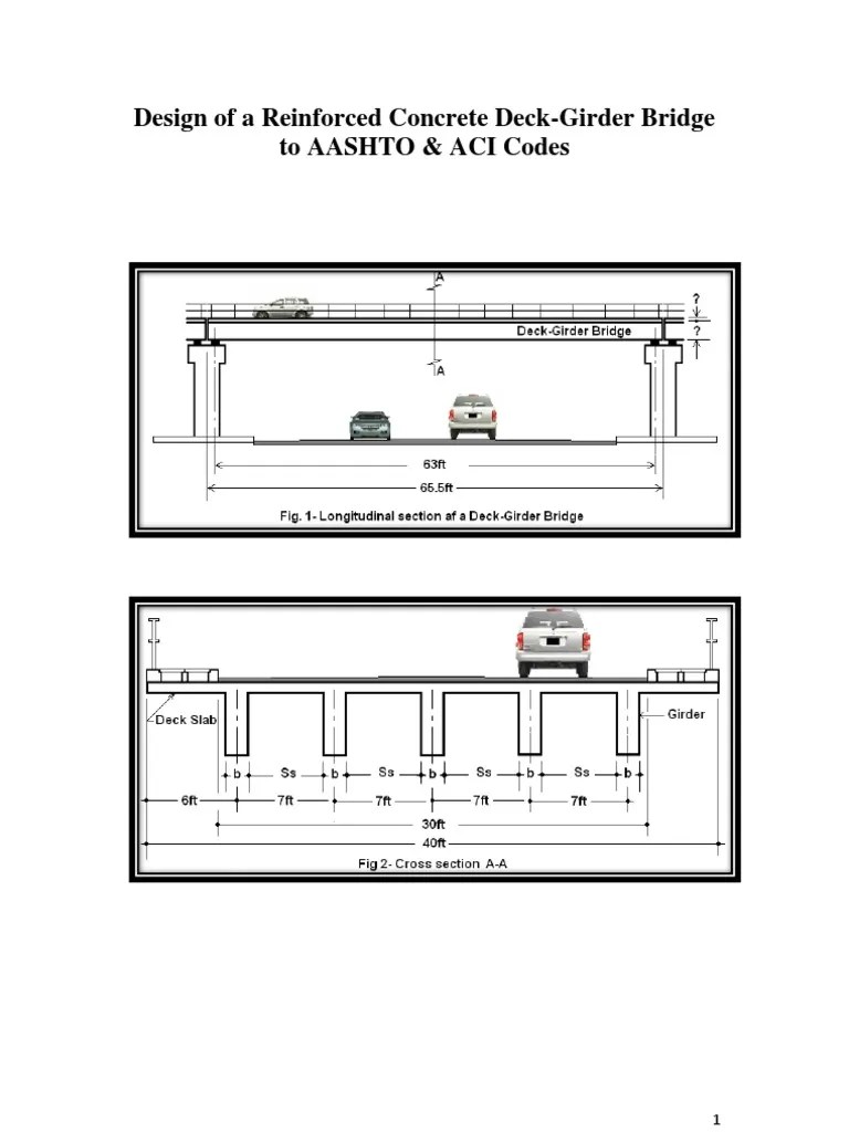 Design of A Reinforced Concrete DeckGirder Bridge To AASHTO & ACI Codes