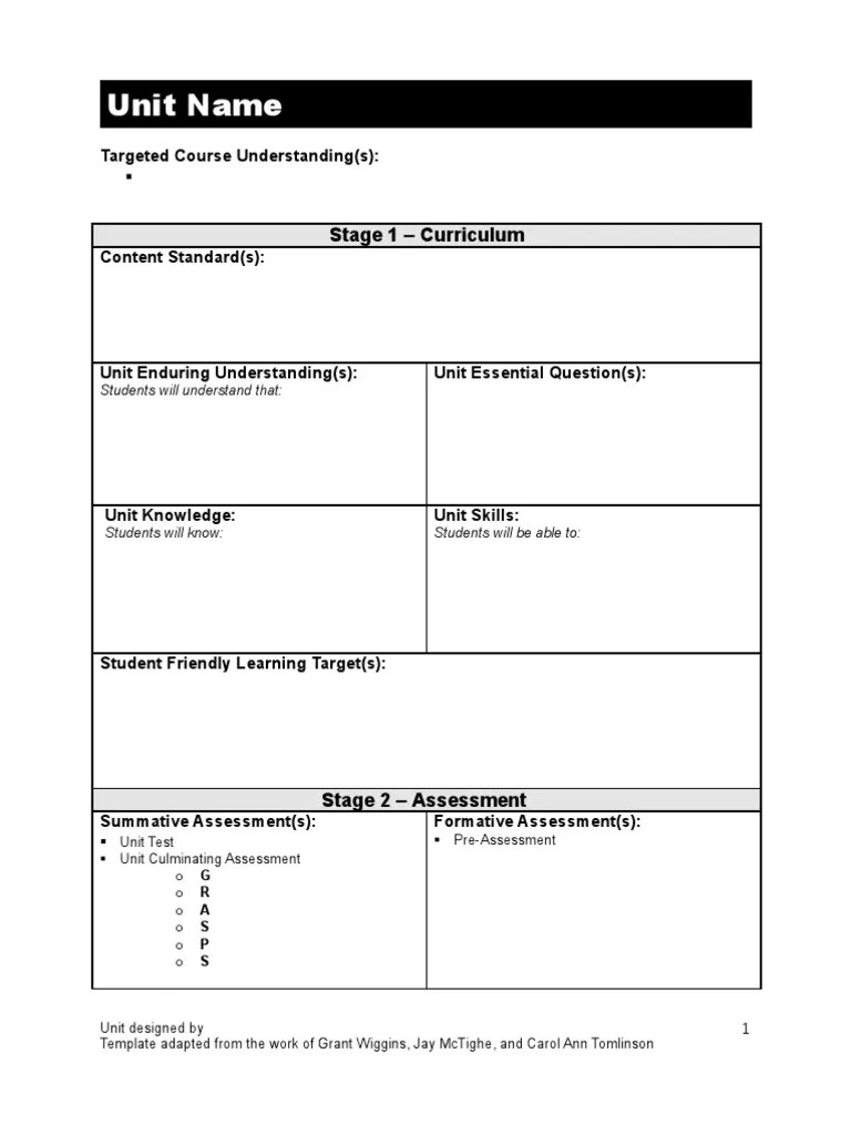 Hawaii DOE Planning Template PDF Educational Assessment Teaching