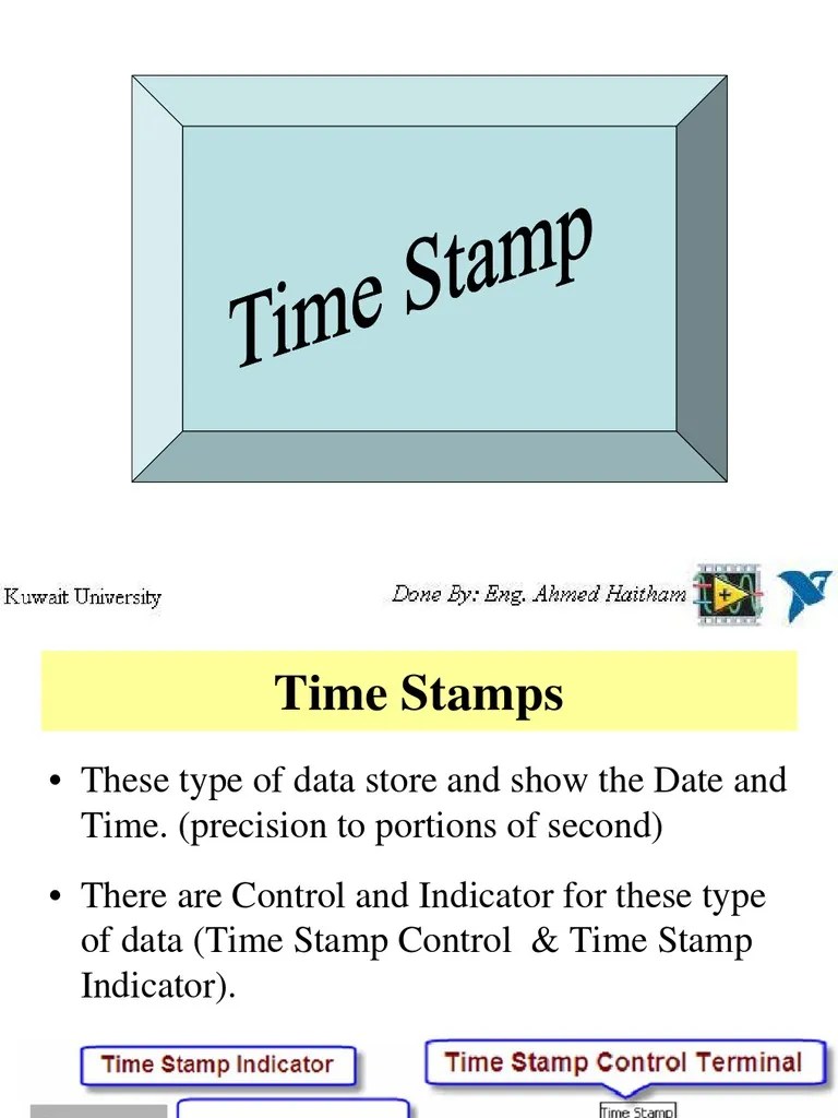 Time Stamps (362 views)