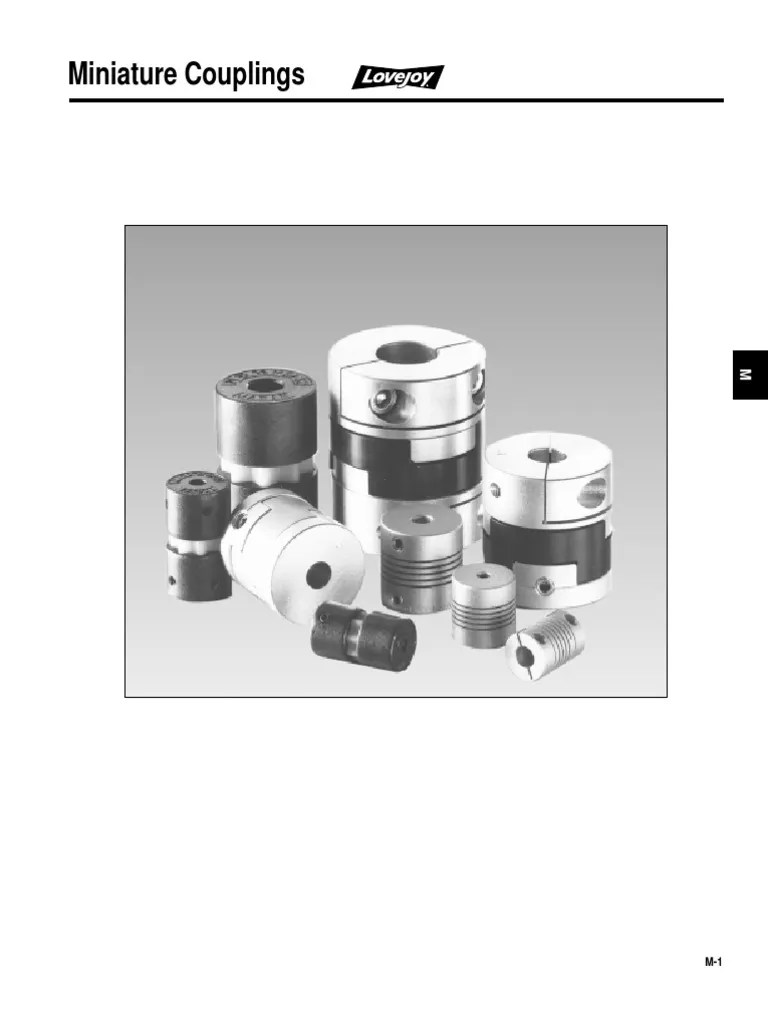 Miniature coupling LOVEJOY.pdf Manufactured Goods Machines