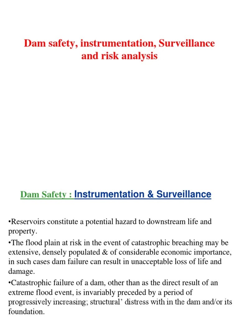 Dam Safety and Instrumentation Dam Soil Mechanics