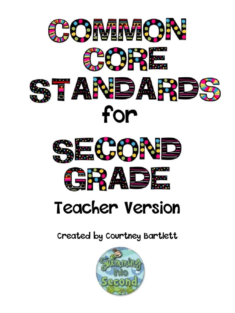 common core standards for 2nd grade English Language Reading