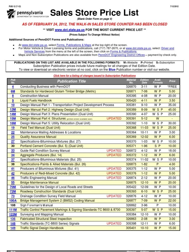 PennDOT PUB 12.pdf Cheque Payments