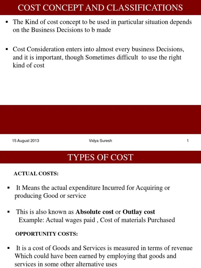 Types of Cost PDF Cost Expense
