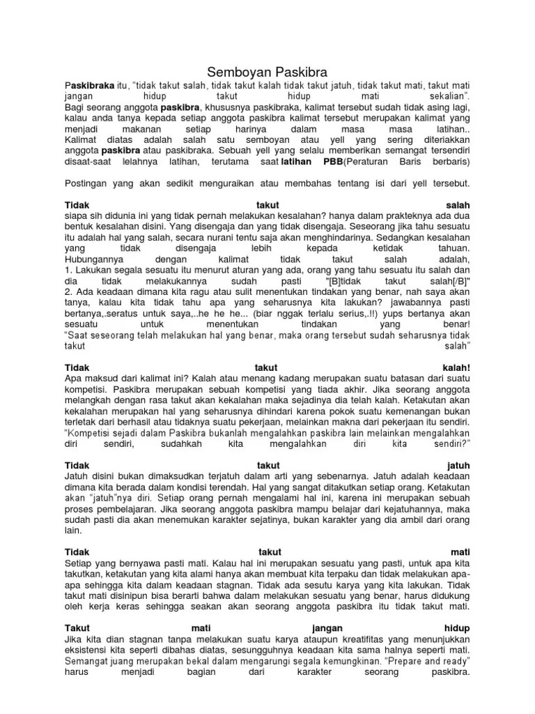 Semboyan Paskibra | PDF