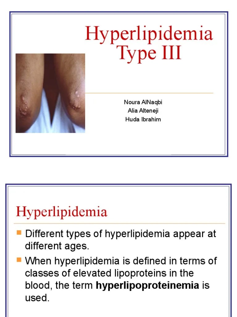 Hyperlipidemia Type PDF