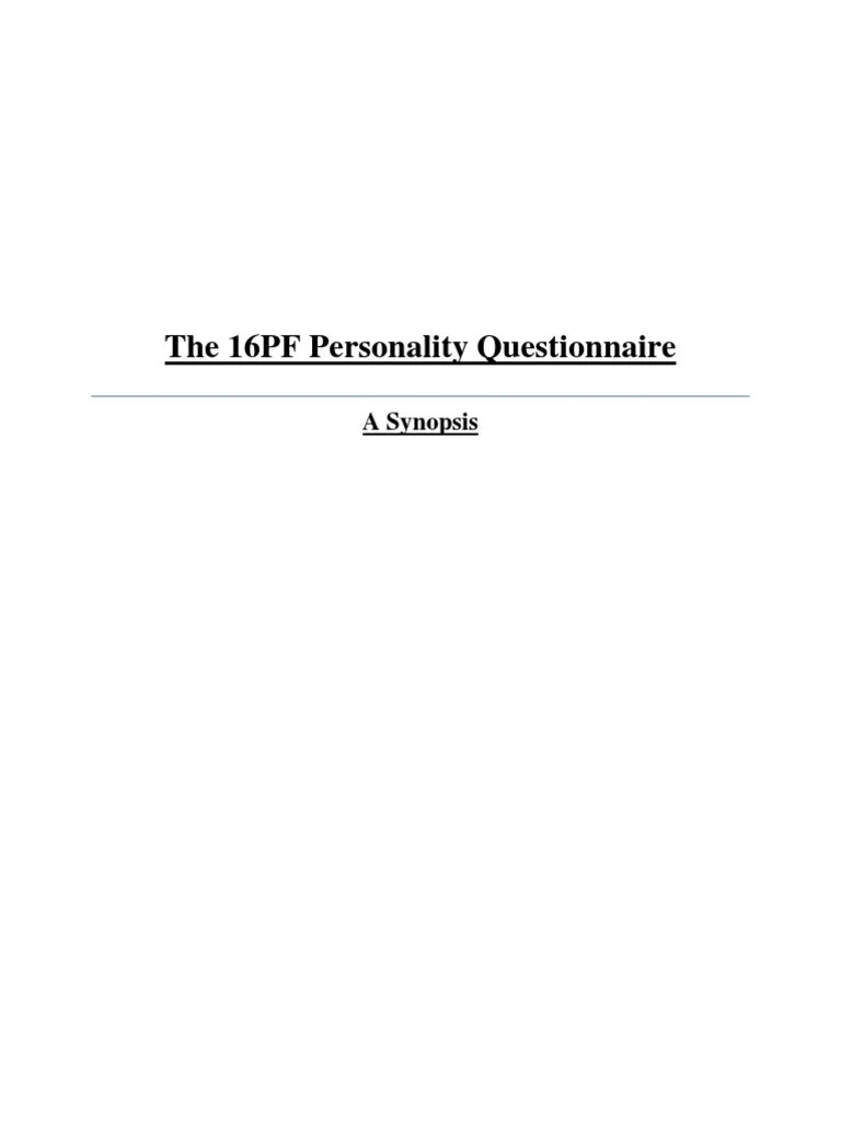 16Pf Questionnaire Printable Printable Word Searches