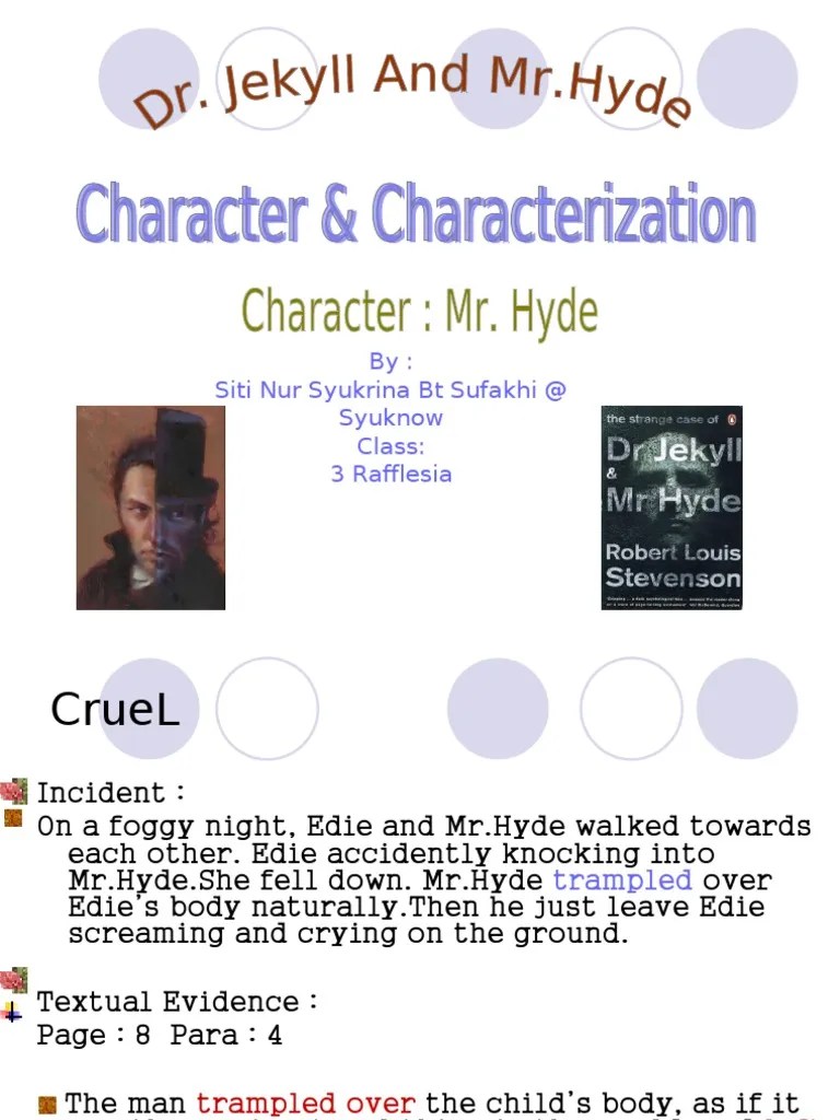 DR Jekyll and MR Hyde Characterization PDF