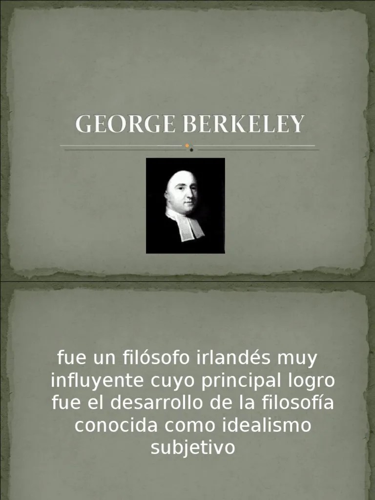 Berkeley PDF Existencia Filosofía