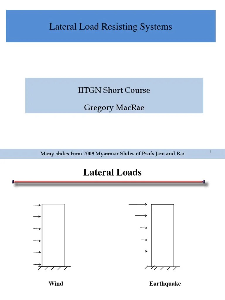 Lateral Load Resisting Systems PDF Beam (Structure) Framing