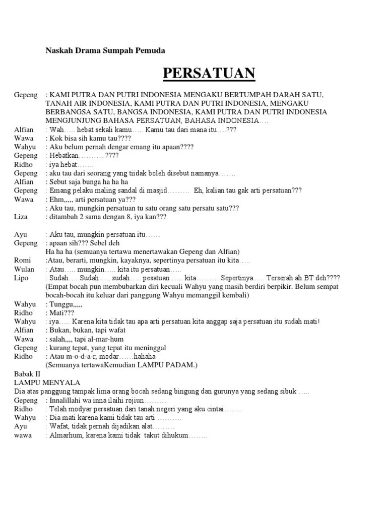 Naskah Teater Tradisional Untuk 10 Orang - Berbagai Naskah