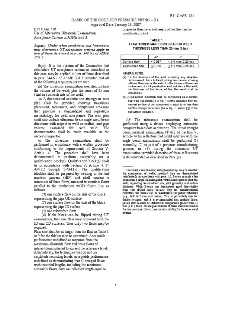 ASME_B31_3_Code_Case_181[1] Welding Ultrasound