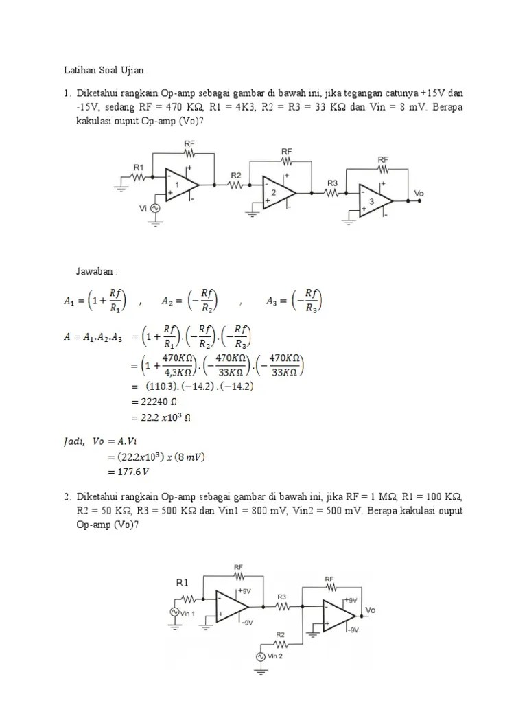 Elektronika Lanjut Jawaban Soal Latihan