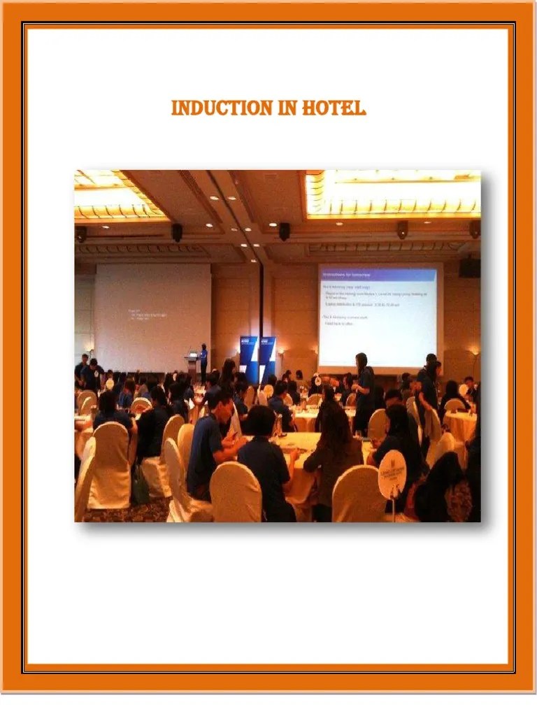 Induction in Hotel PDF Employment Labour