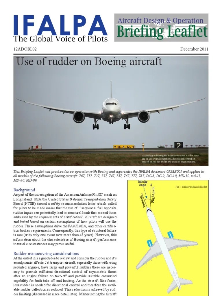12ADOBL02 Use of Rudder on Boeing Aircraft Flight Dynamics (Fixed