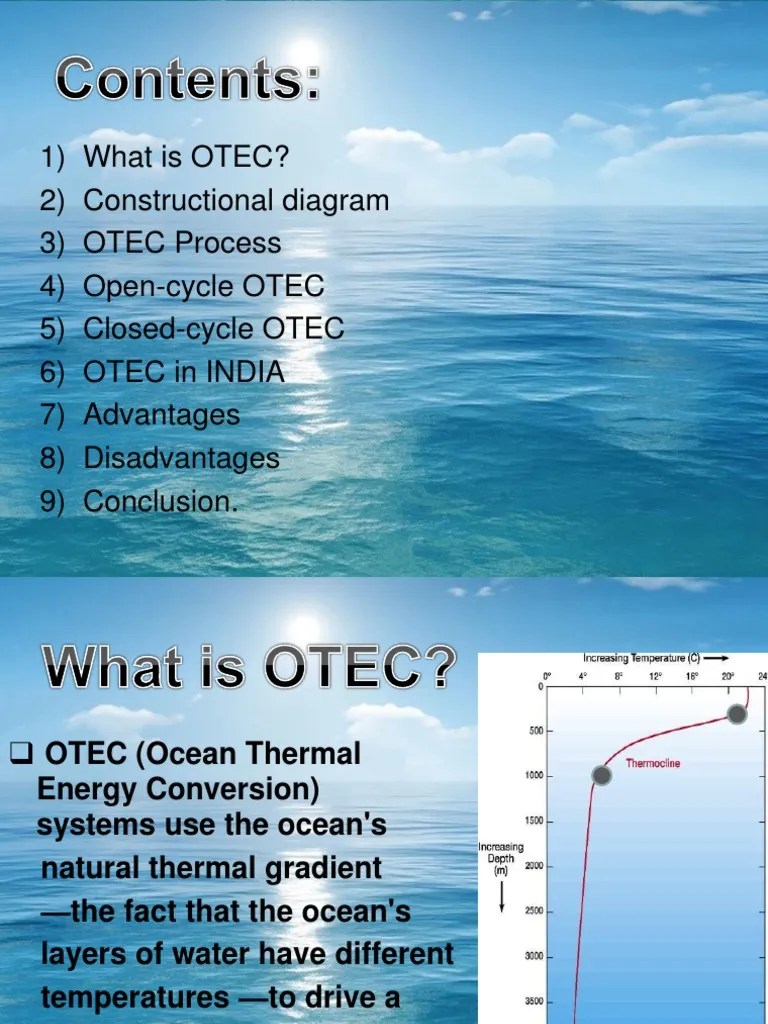 Ocean Thermal Energy | PDF | Heat Exchanger | Energy Conversion